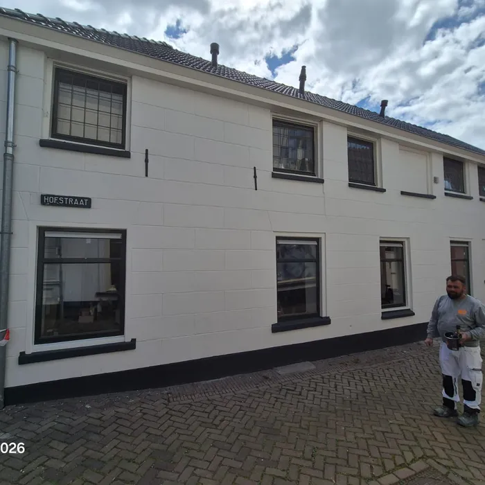 Renovatie Grootestraat Oldenzaal zijgevel na