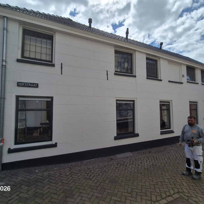 Renovatie Grootestraat Oldenzaal zijgevel na